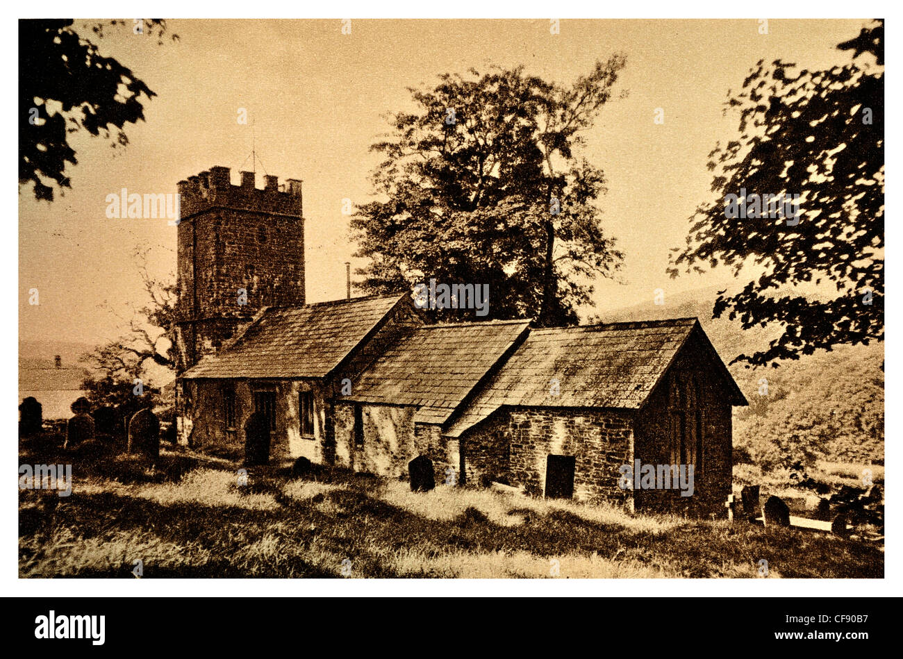 Oare Church chapel Lorna Doone Somerset South West England Europe UK tourism Stock Photo