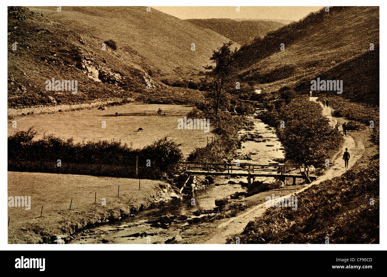 Badgworthy Water Doone Valley Somerset South West England Europe UK tourism Stock Photo