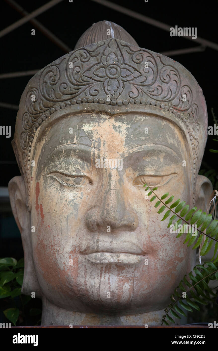 Buddha head Museum asian civilisation Stock Photo Alamy