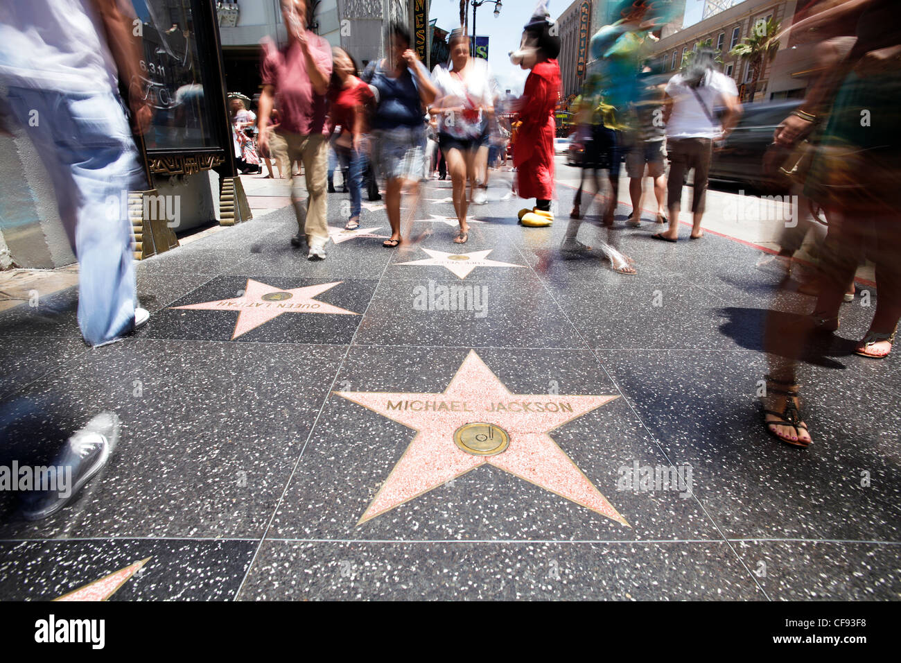 Walk of Fame, Hollywood Boulevard, Los Angeles, California, USA Stock