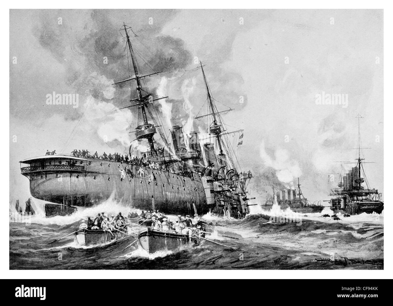 Sinking HMS Cressy Aboukir and Hogue Action of 22 September
