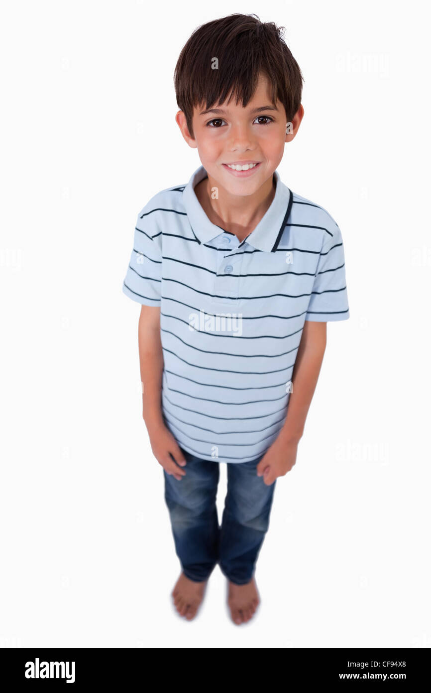 Portrait of a boy smiling at the camera Stock Photo - Alamy