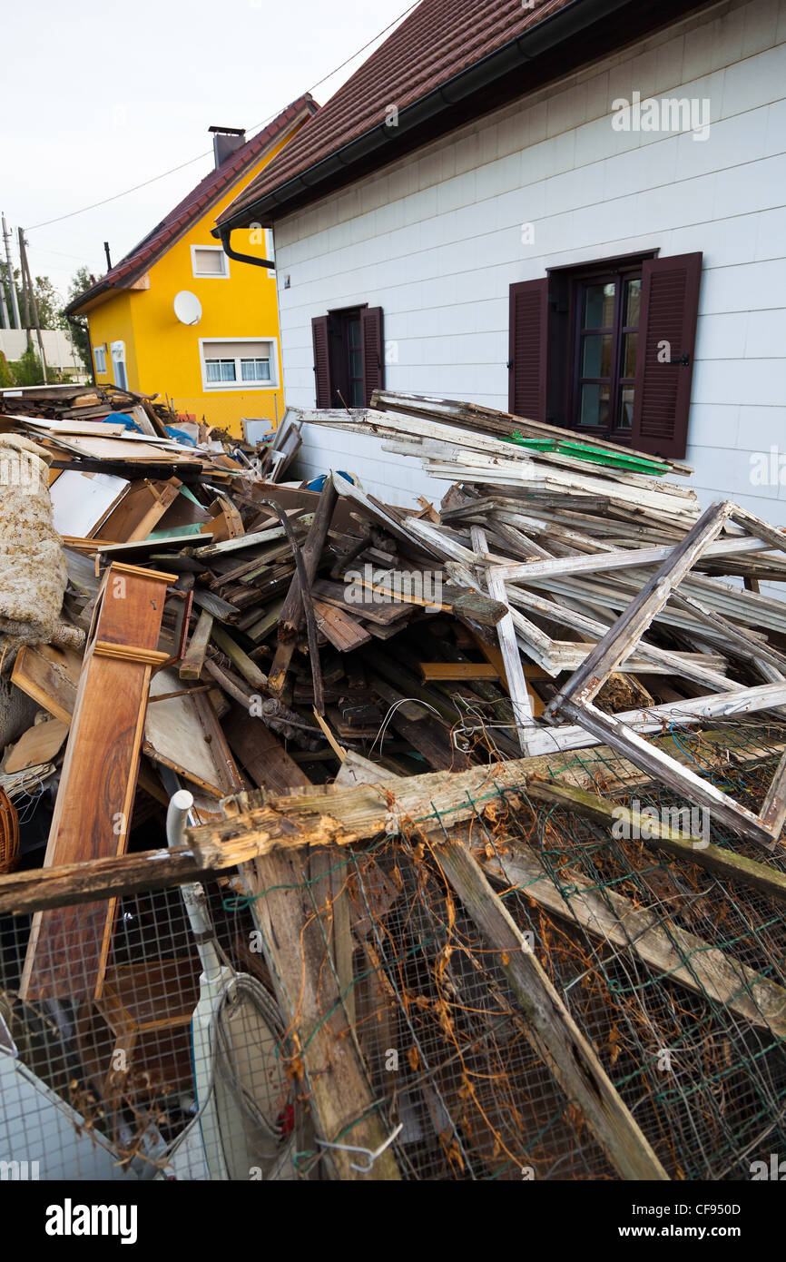 a residential building is cleared when you move. Stock Photo
