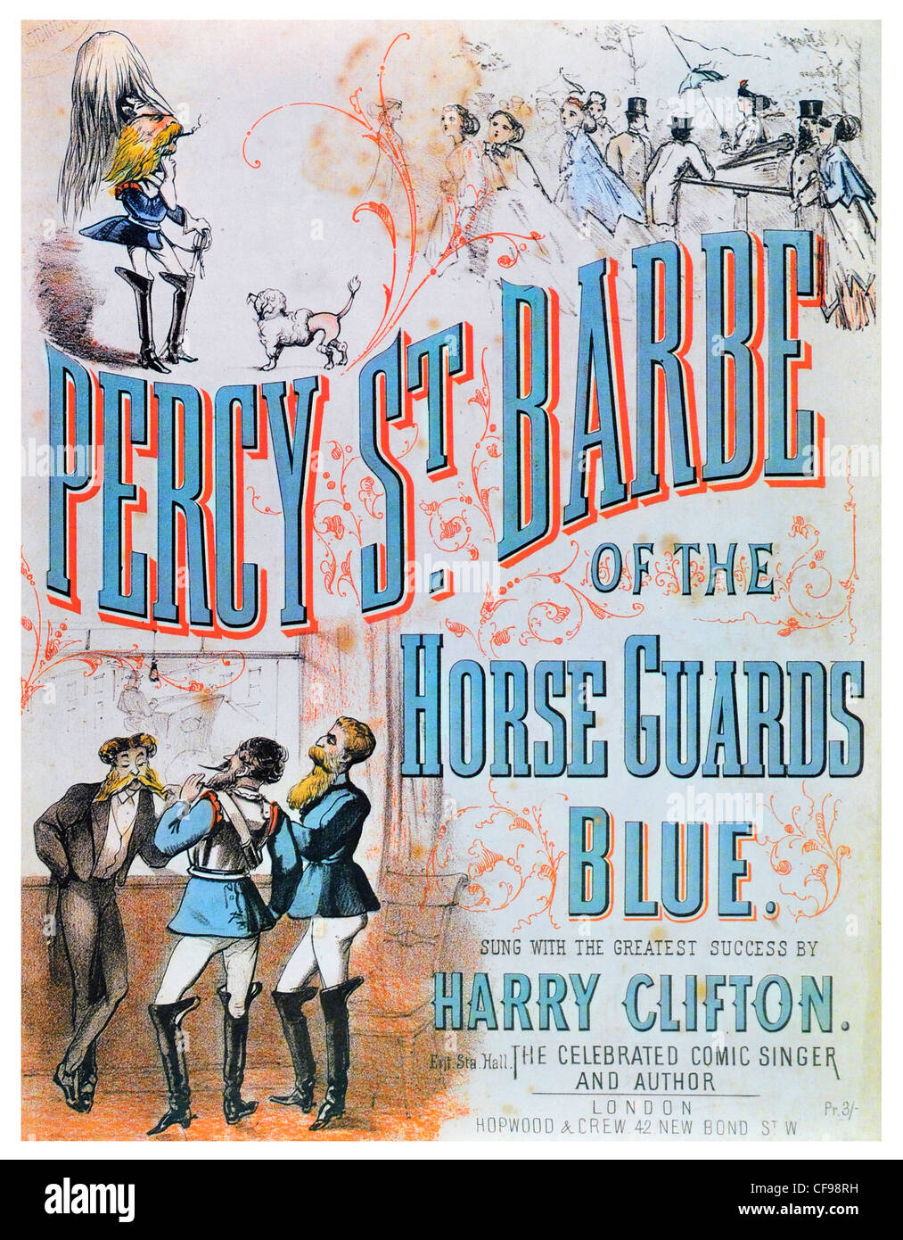 Percy St Barbe of the Horse Guard Blue by Harry Cliffton Stock Photo
