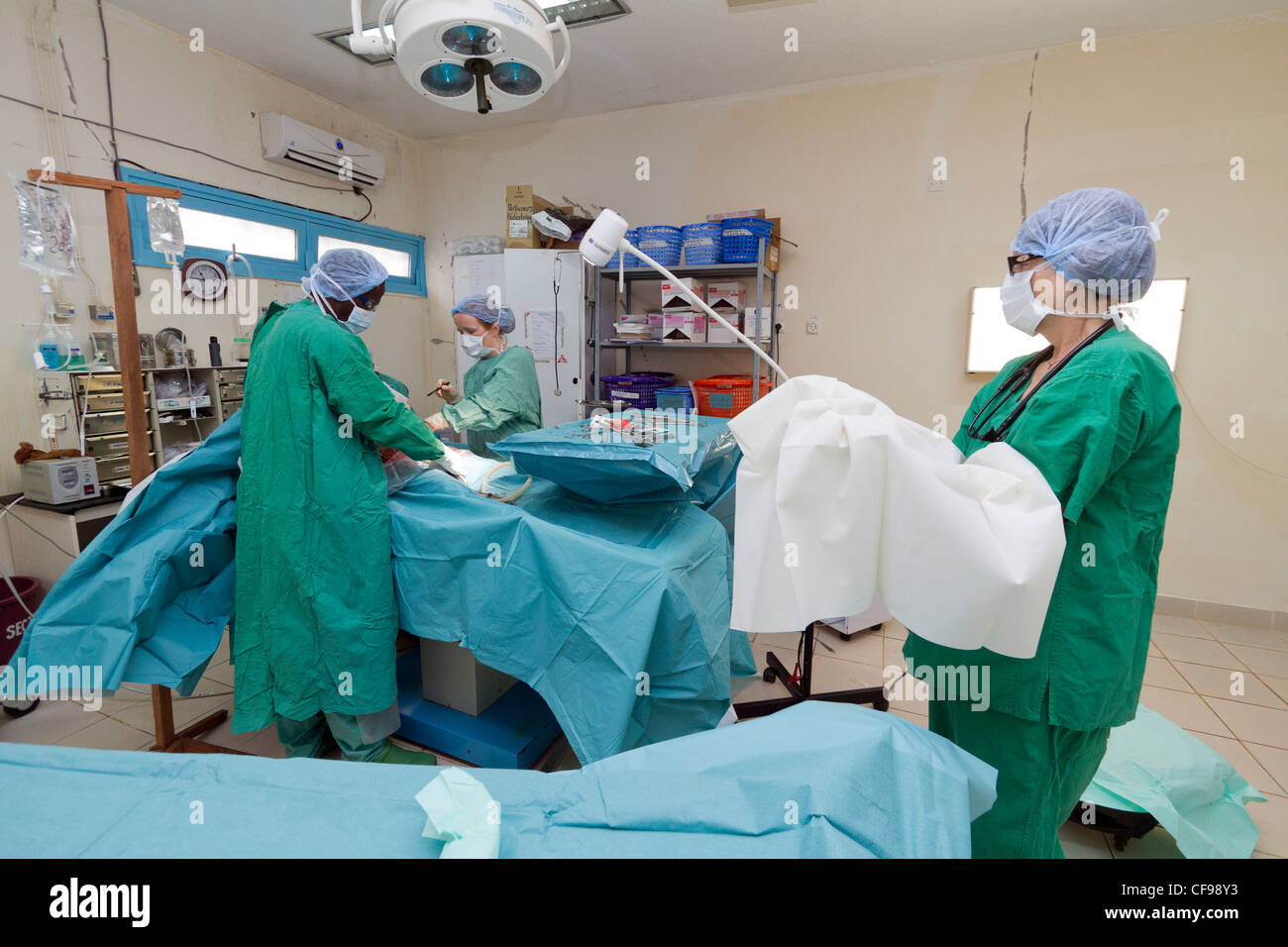 Csection ,surgery, Duekoue hospital general MSF,Cote d'Ivoire Ivory