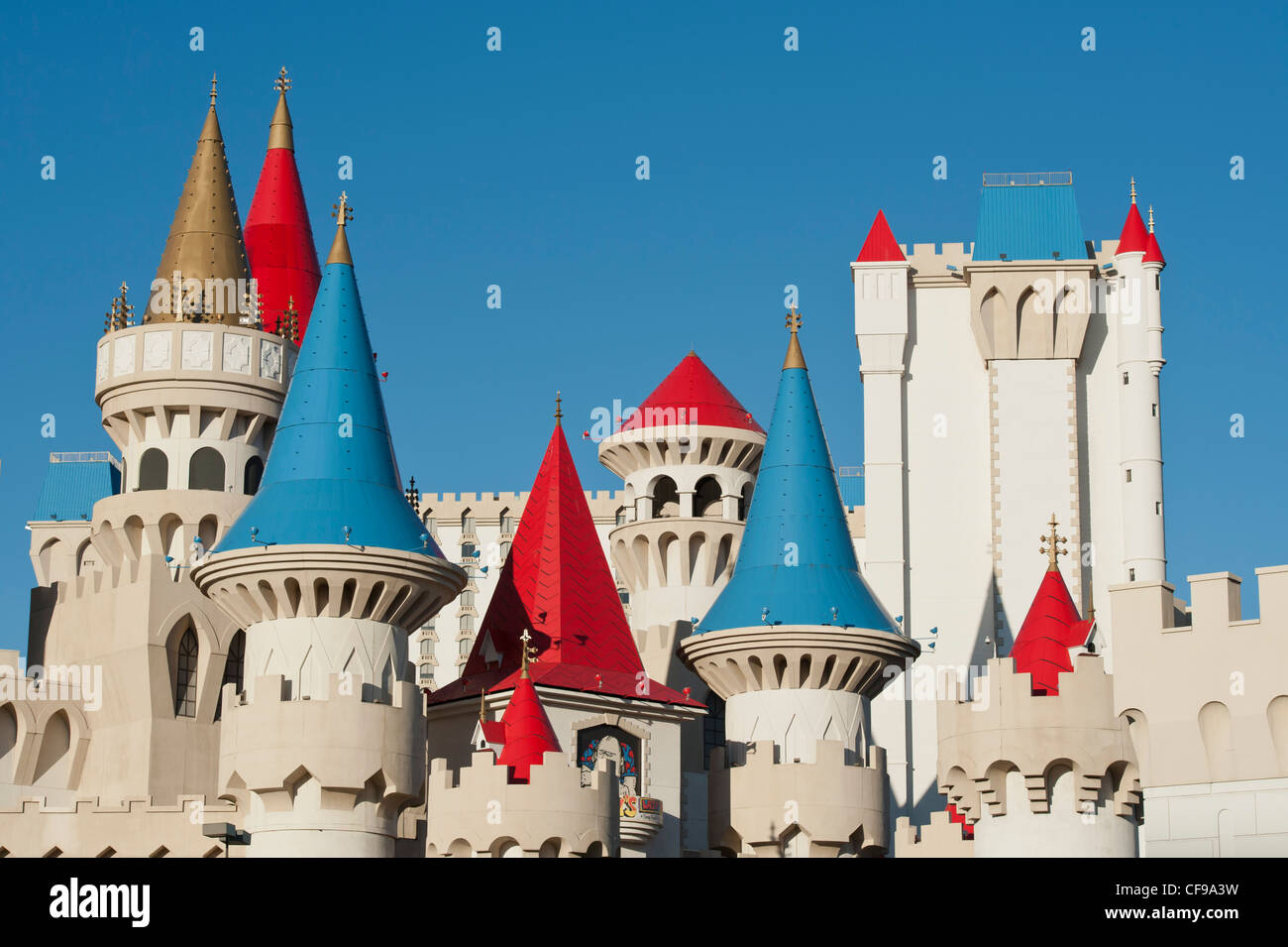 Excalibur Hotel and Casino on The Strip or Las Vegas Boulevard, USA Stock Photo