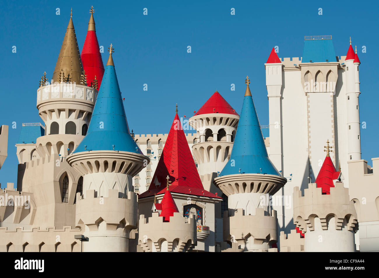 Excalibur Hotel and Casino on The Strip or Las Vegas Boulevard, USA Stock Photo