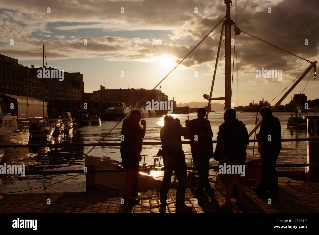 Bergen fish market norway harbour hires stock photography and images