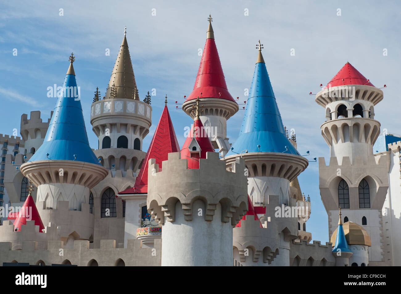 Excalibur Hotel and Casino on The Strip or Las Vegas Boulevard, USA Stock Photo