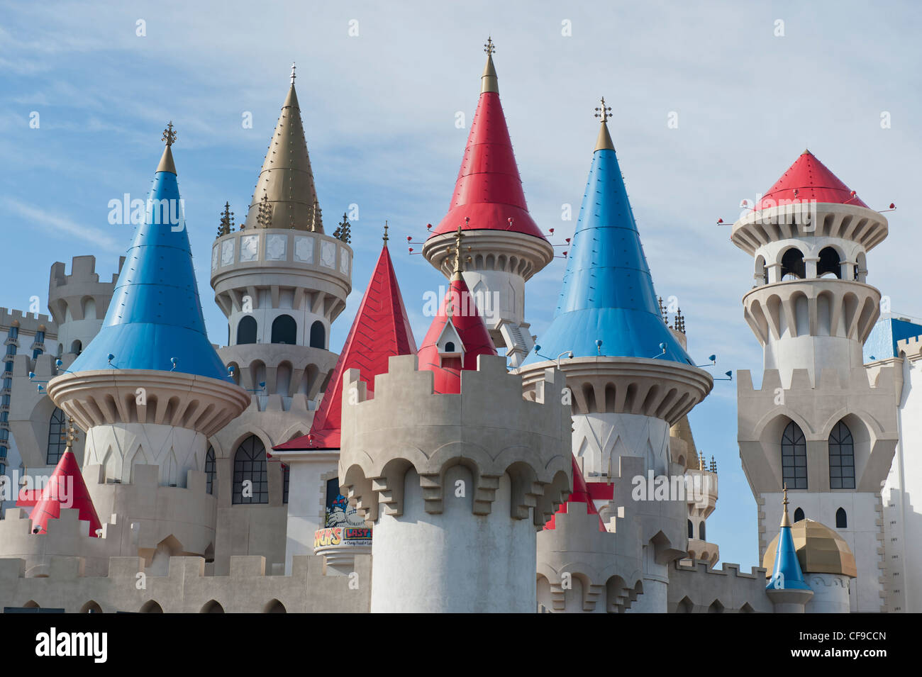 Excalibur Hotel and Casino on The Strip or Las Vegas Boulevard, USA Stock Photo