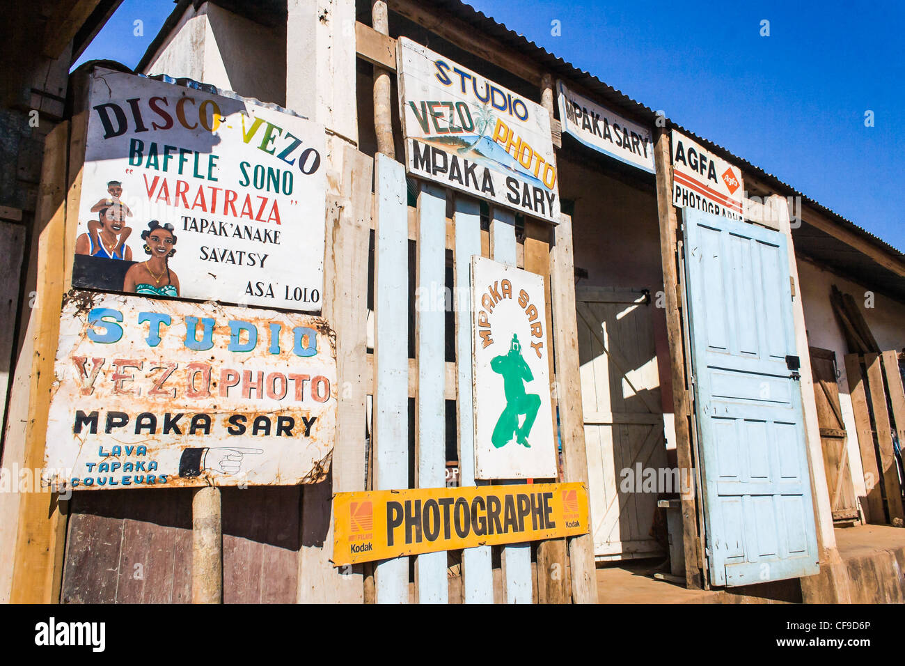 Shop of Belo sur Tsiribihina, western Madagascar Stock Photo
