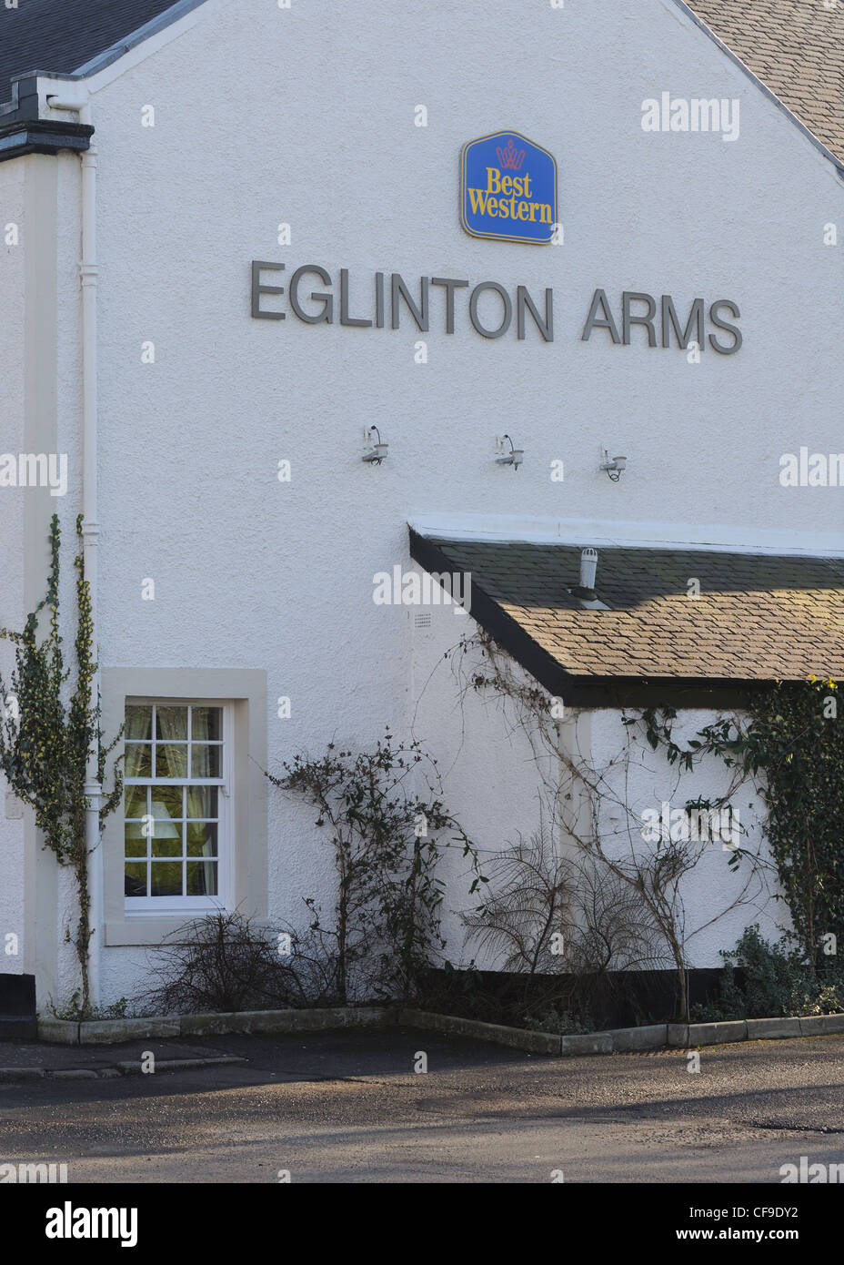 Best Western's Eglinton Arms hotel in the conservation village of Eaglesham near Glasgow in Scotland, UK, Europe Stock Photo