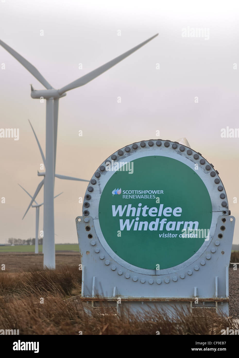Scottish Power, Whitelee windfarm, renewable energy in Scotland Stock Photo