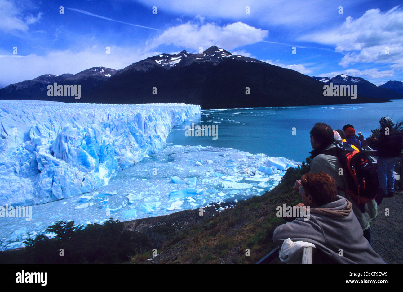 Perito Moreno glacier Los Glaciares National Park, El Calafate area, Santa Cruz province Patagonia Argentina Stock Photo