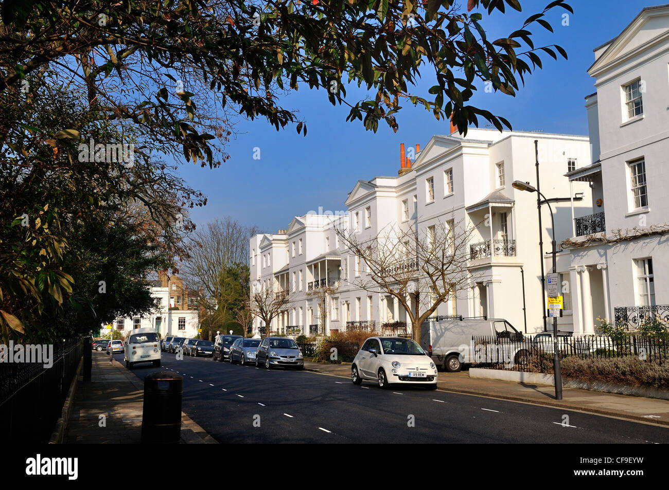 Houses in St.Peters Square ,Hammersmith West London England UK Stock