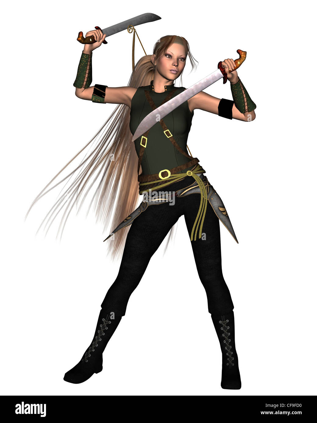 Woman Warrior Fantasy Clipart