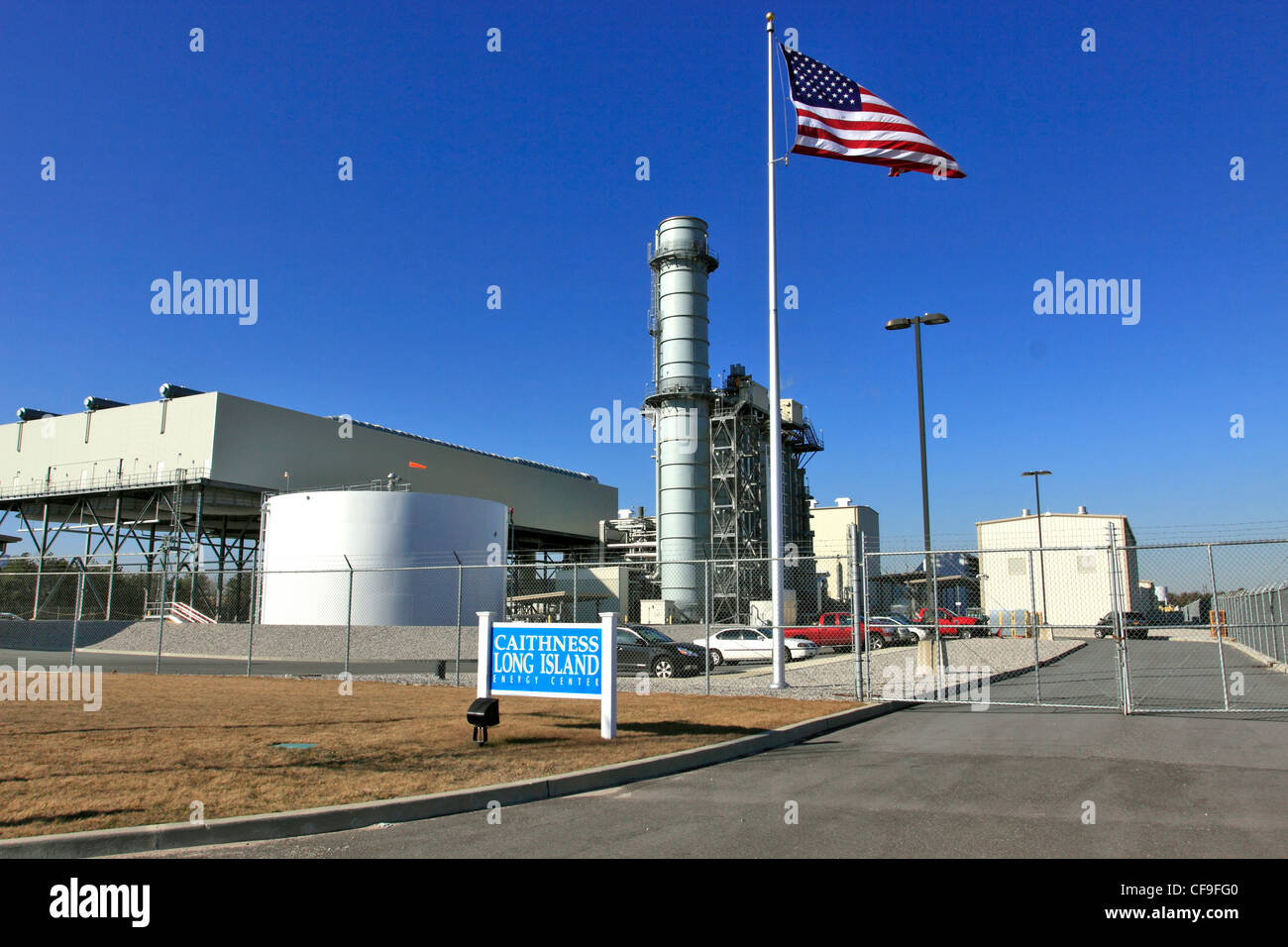 Caithness power generating plant Long Island NY Stock Photo