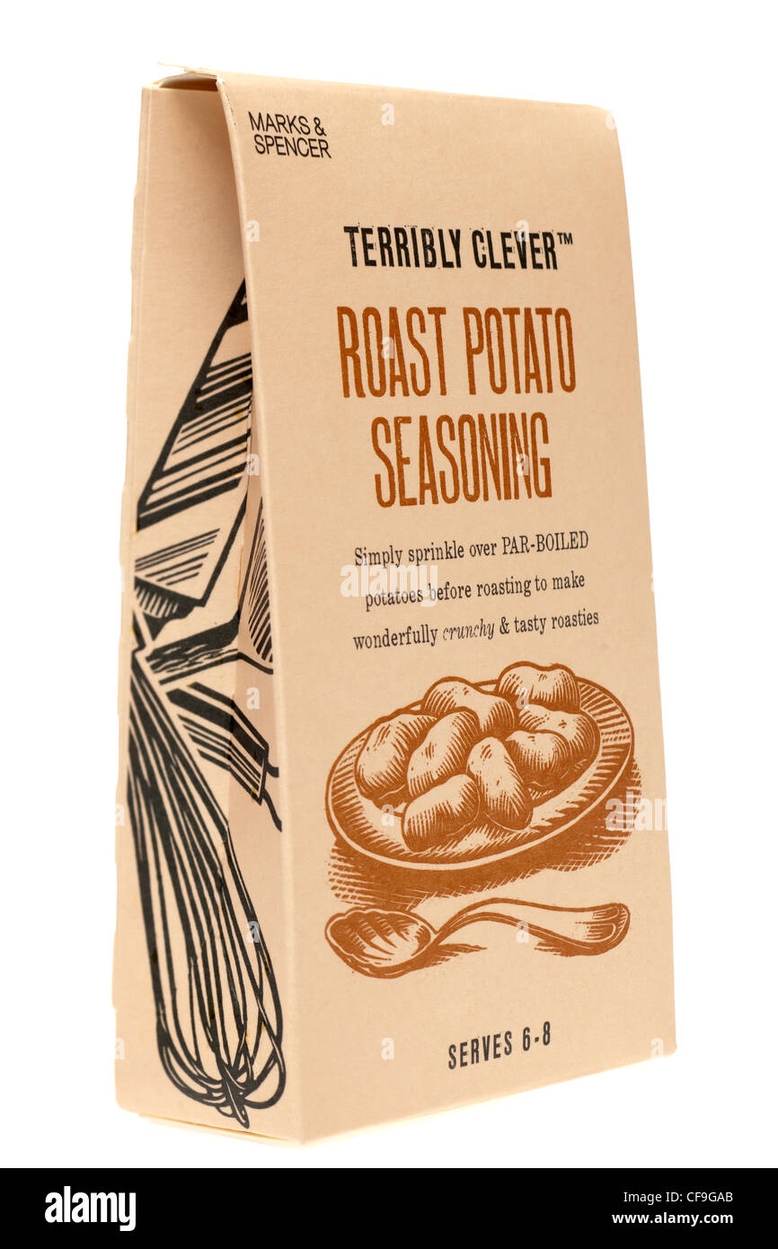 Roast potato seasoning from Marks and Spencer Stock Photo
