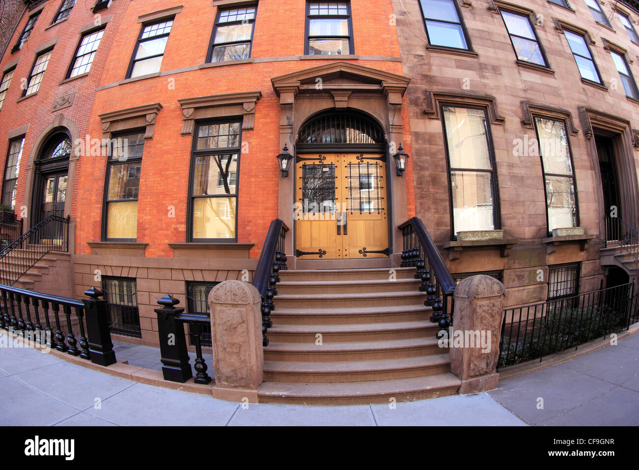 Brownstone apartments on Willow St. Brooklyn Heights New York City