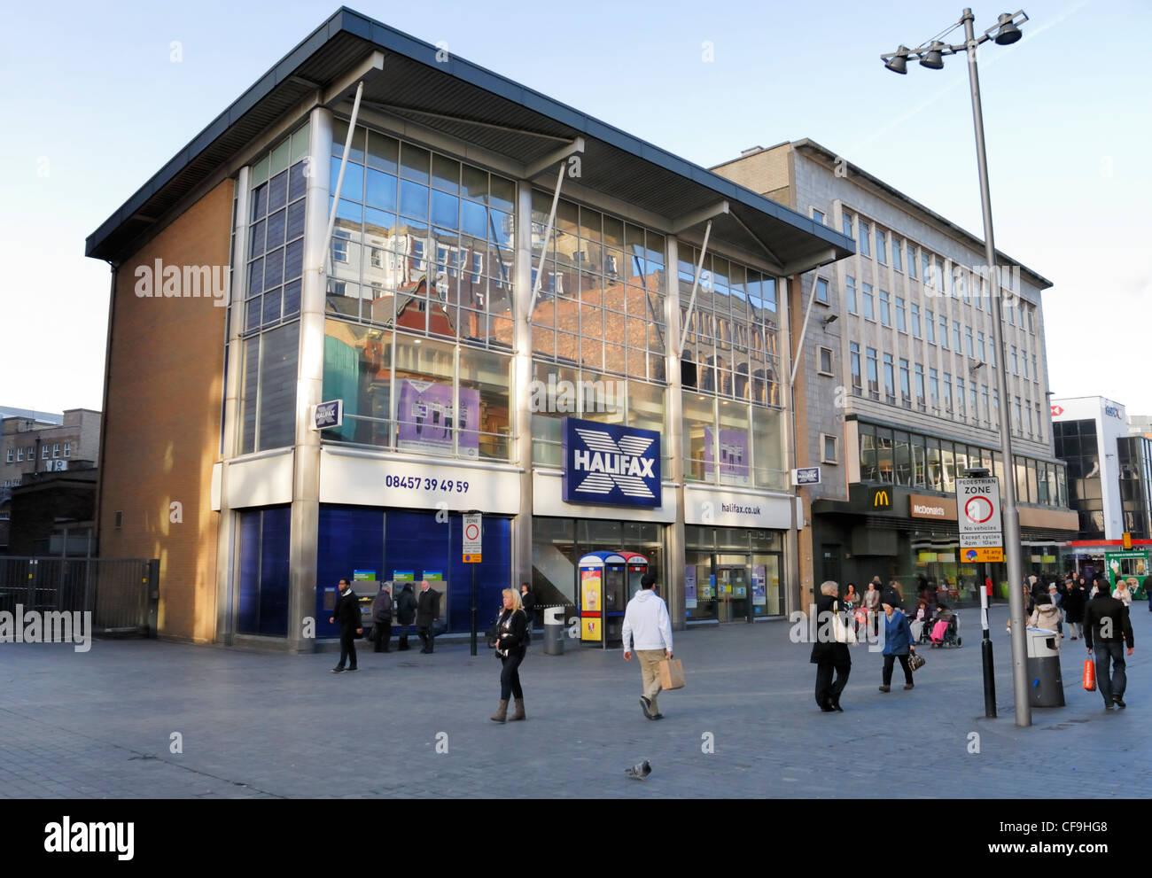 Halifax Building Society In Liverpool City Centre Stock Photo
