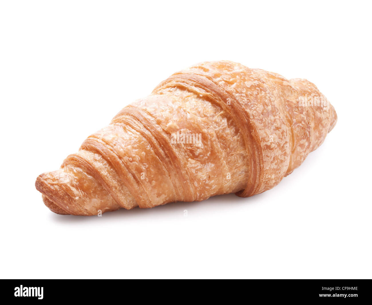 Fresh croissant isolated on white background Stock Photo - Alamy