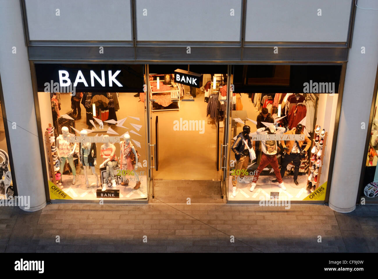 Bank clothes shop in Liverpool Stock Photo Alamy