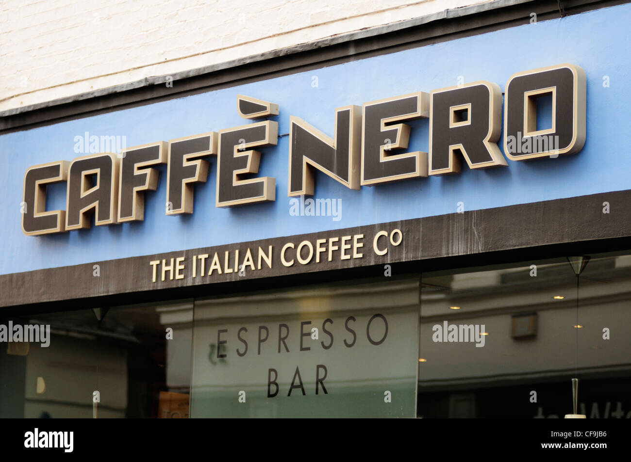 Caffe Nero, Market Street, Cambridge, England, UK Stock Photo