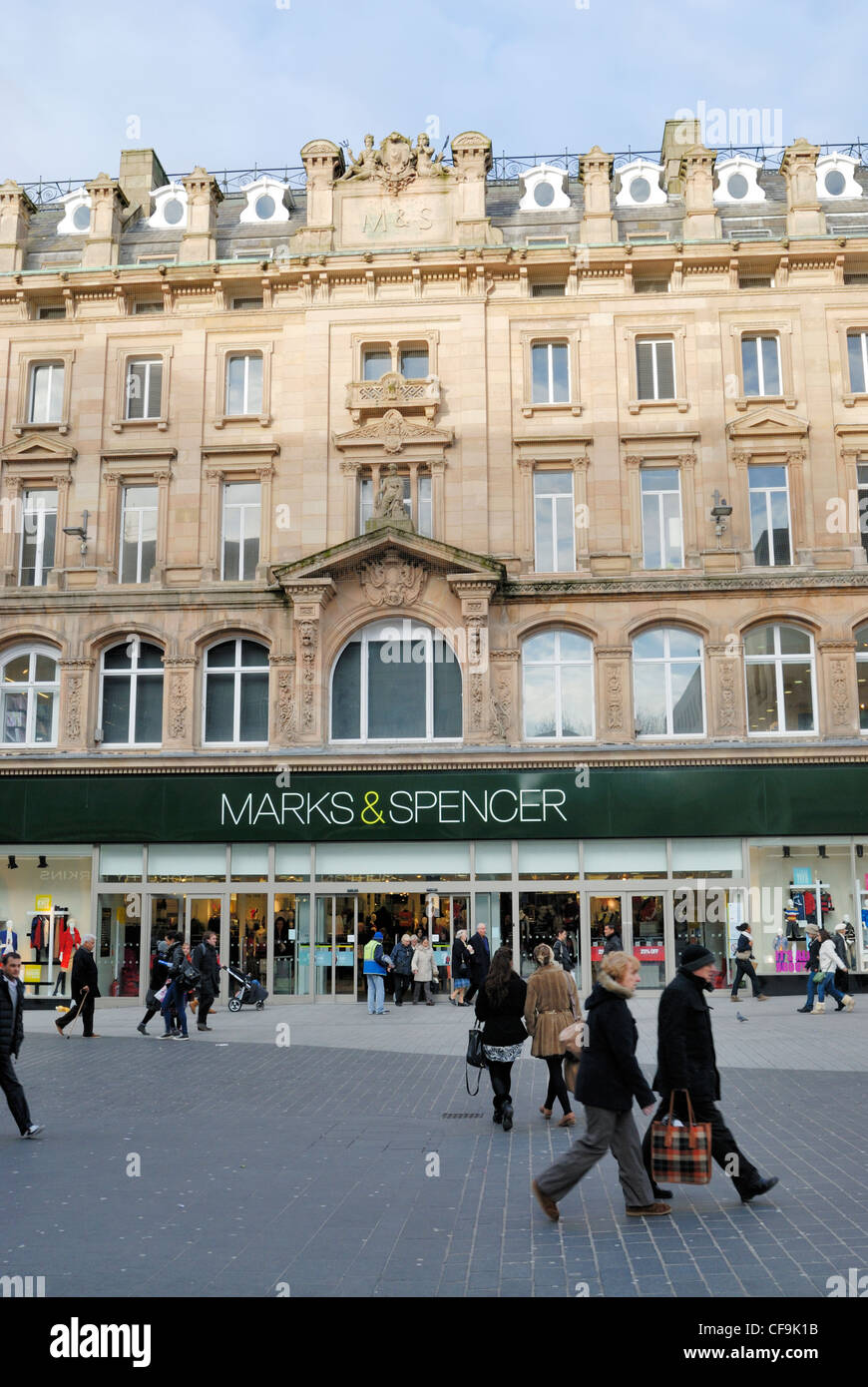 Marks & Spencers in Church Street, Liverpool City Centre Stock Photo