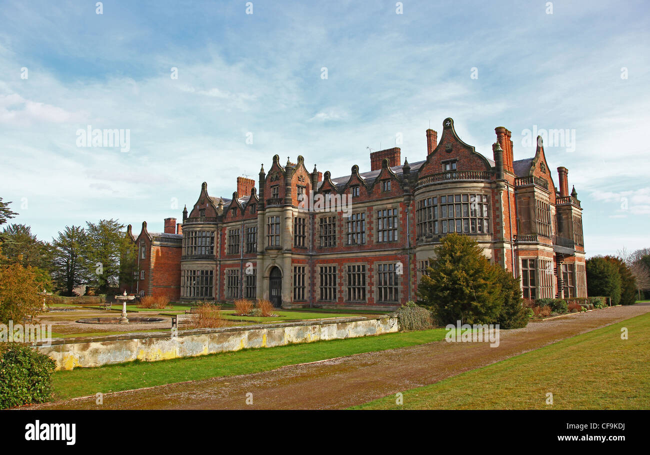 Ingestre Hall is a 17th century Jacobean mansion situated at Ingestre, near Stafford, Staffordshire, England, UK Stock Photo