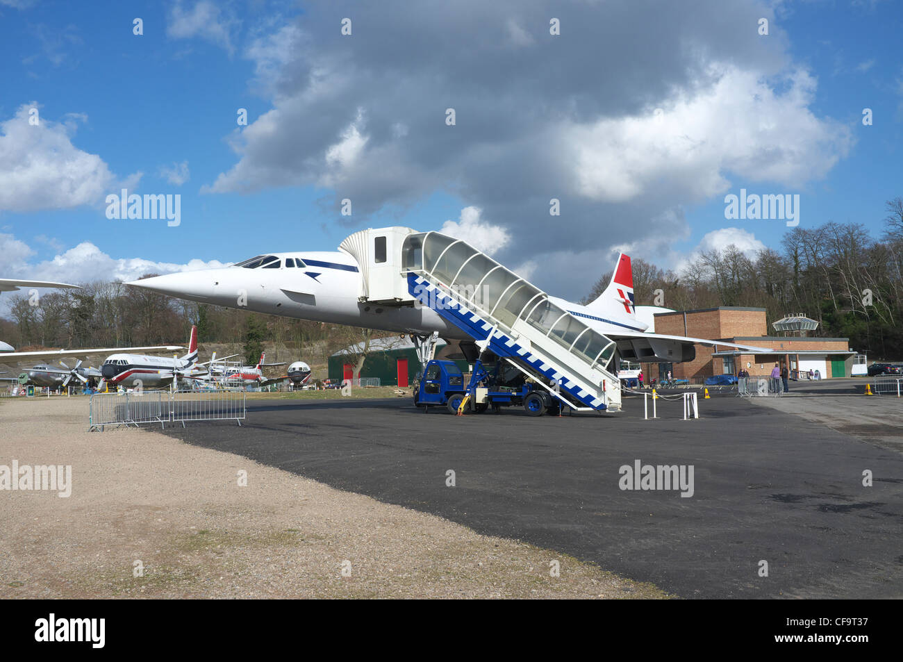 Concorde G-BBDG at Brooklands Museum. Stock Photo