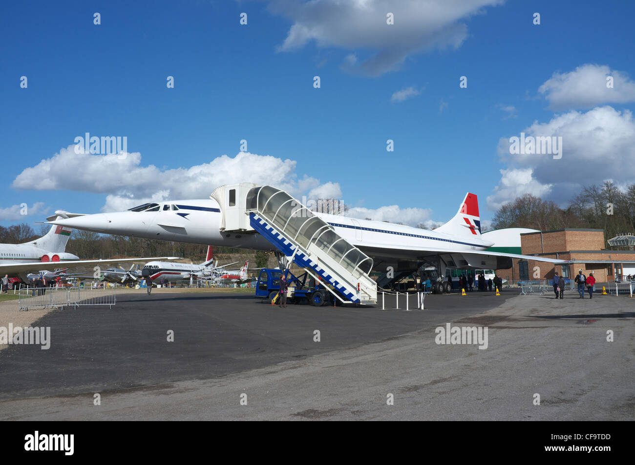 Concorde G-BBDG at Brooklands Museum. Stock Photo