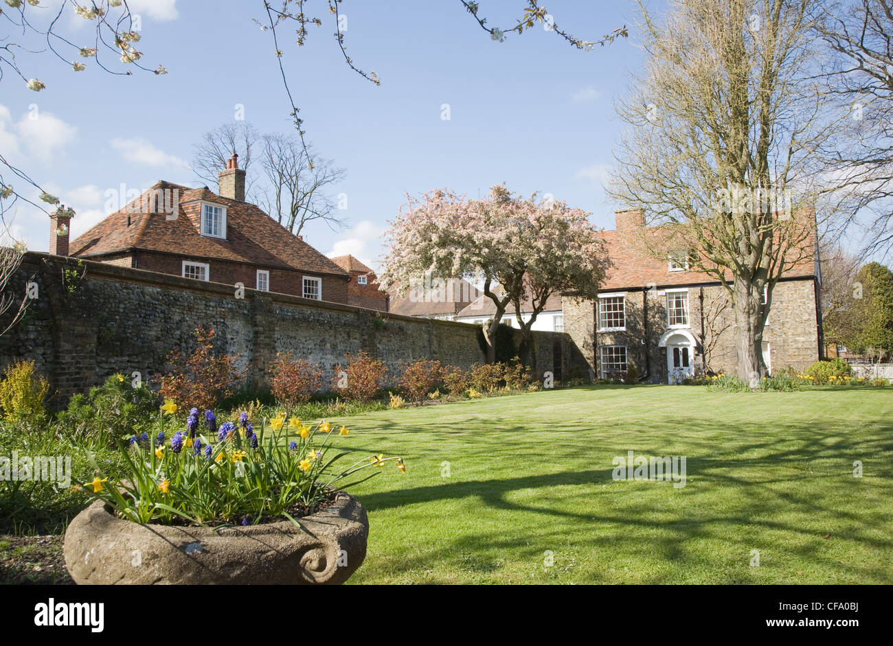 The Salutation Garden in Sandwich, Kent, England The garden was