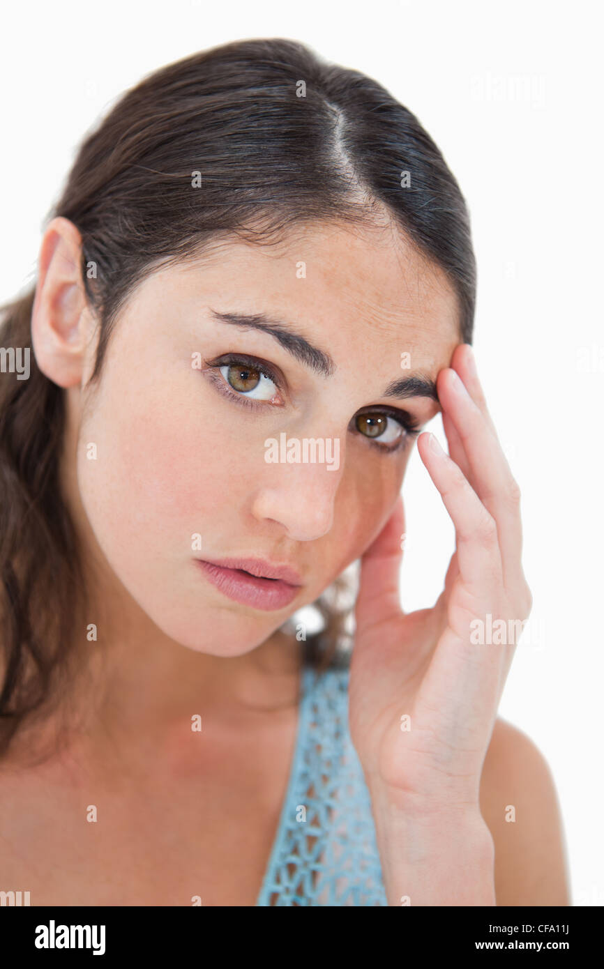 Portrait sad looking female hi-res stock photography and images - Alamy