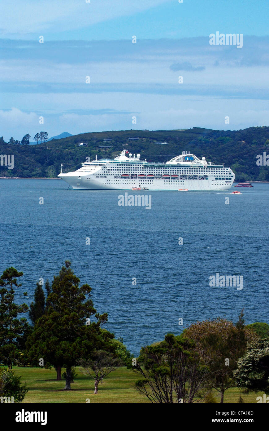 New Zealand, North Island, Bay of Islands, cruise ship Stock Photo - Alamy