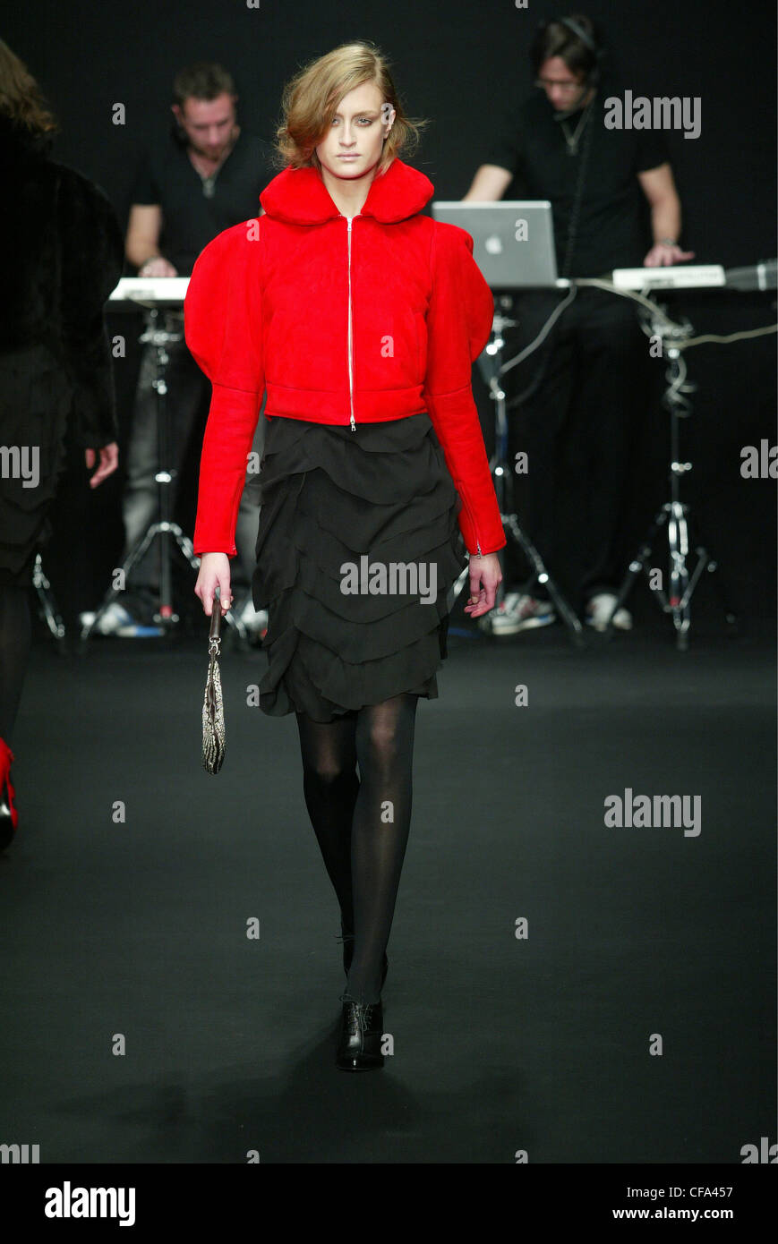 Krizia Ready To Wear Milan A W Model Shoulder Length Blonde Hair