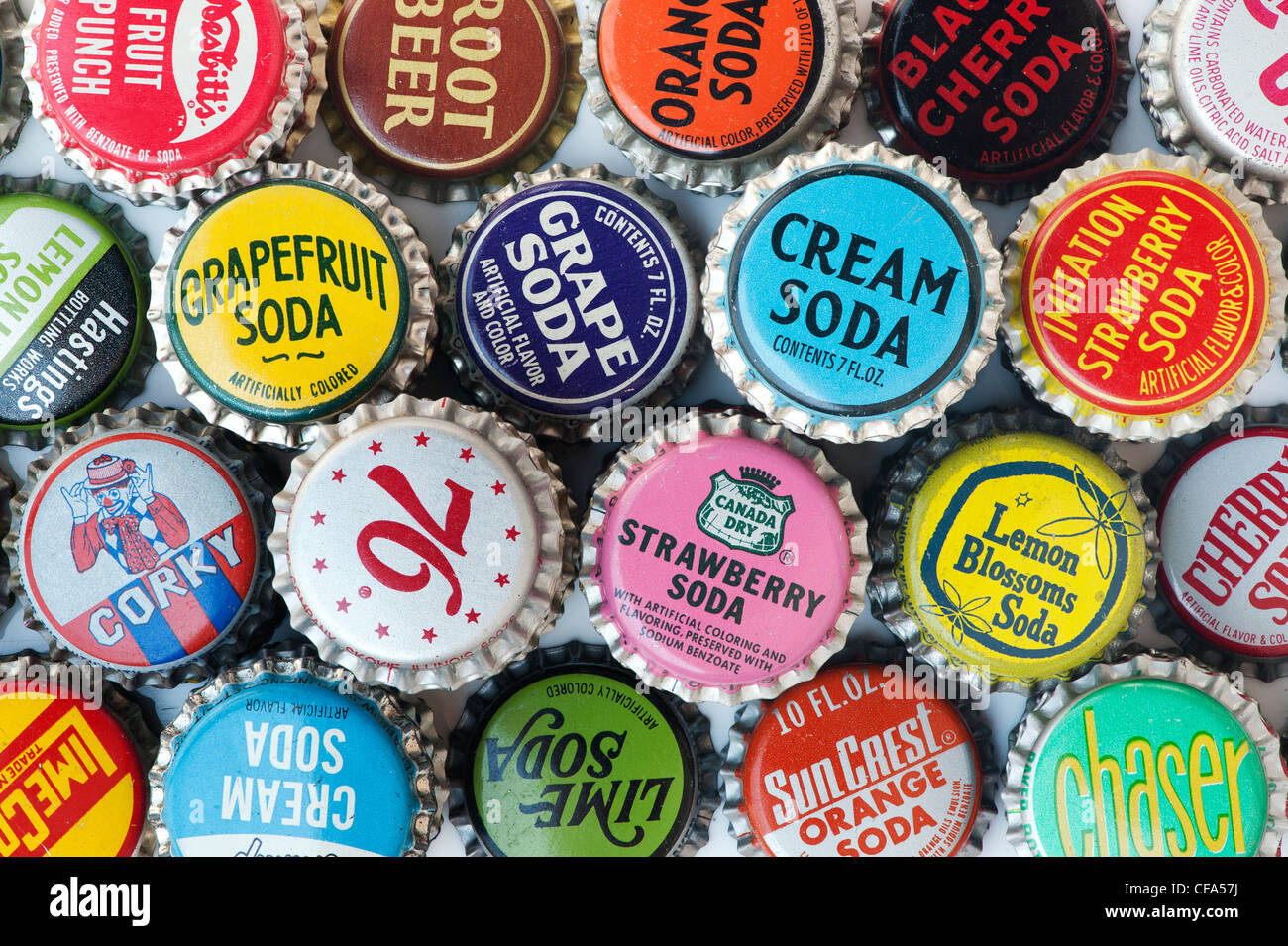 Soda bottle caps hi-res stock photography and images - Alamy
