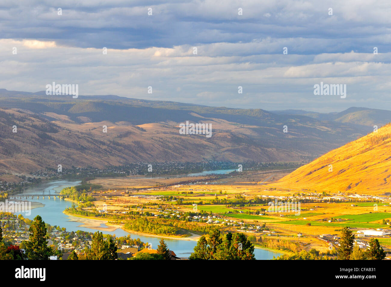The North Thompson River and Kamloops, British Columbia, Canada Stock