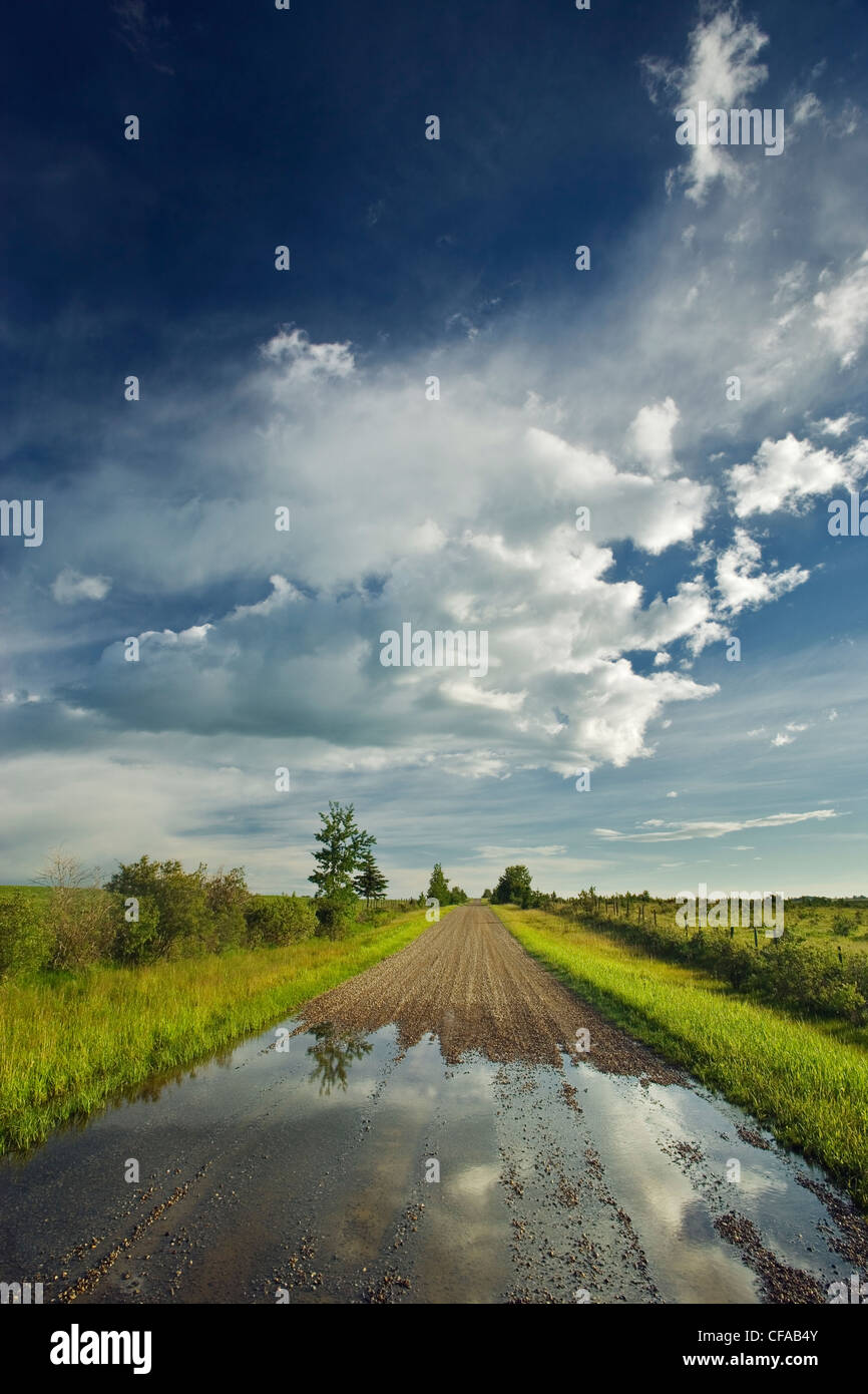 Rain road country road hi-res stock photography and images - Alamy