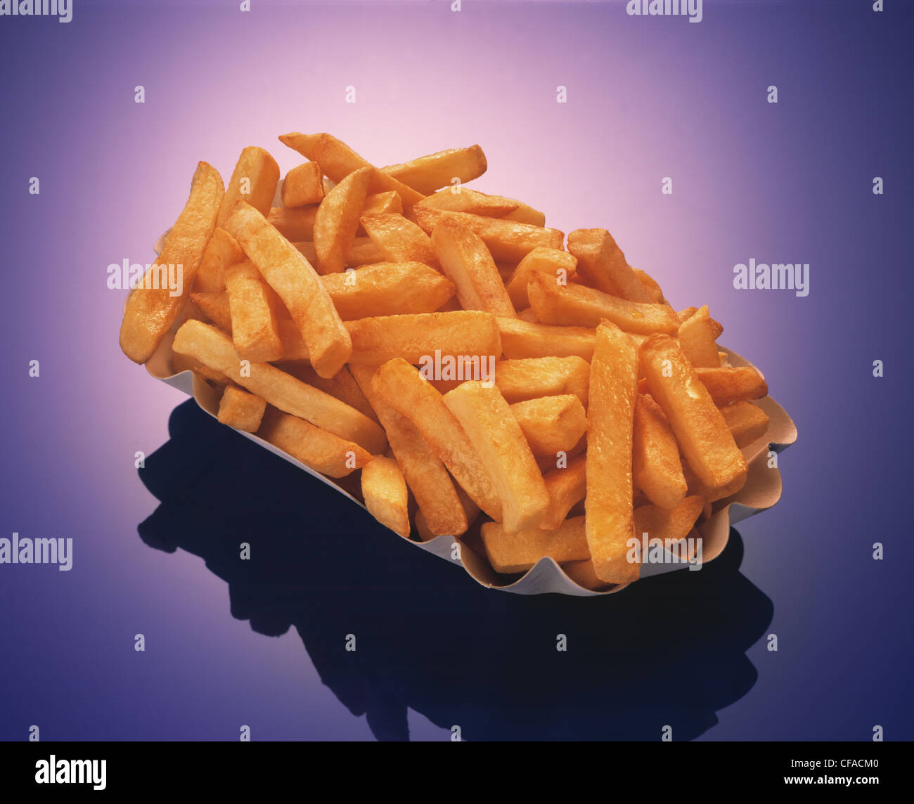 Cut out: french fries Stock Photo