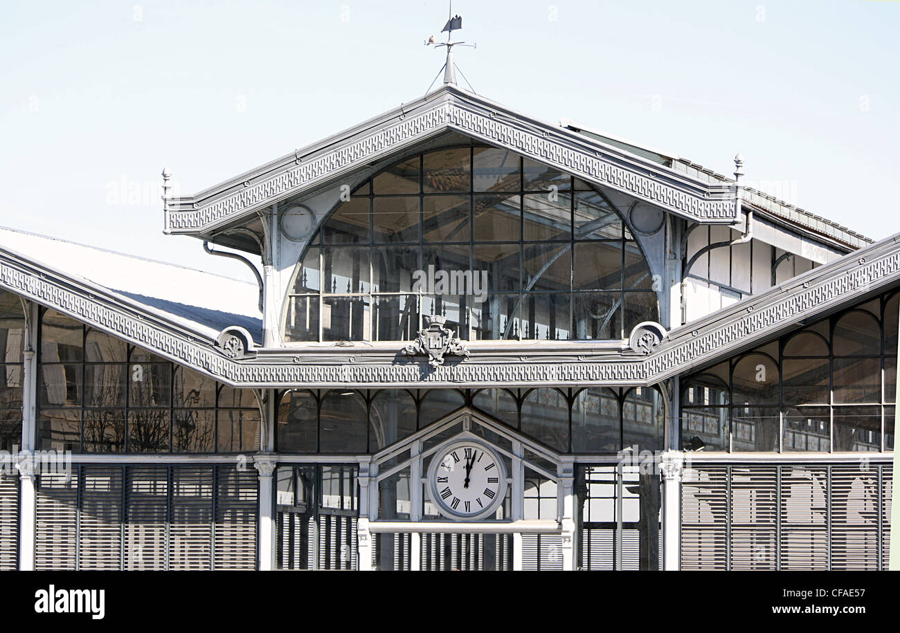 Les Halles, public market of Angouleme, SW France Stock Photo