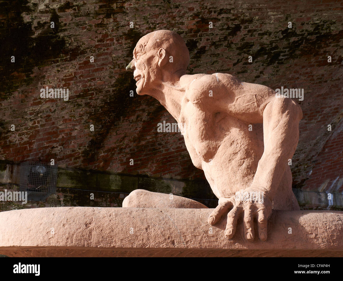 Archimedes sculpture in Manchester UK Stock Photo Alamy