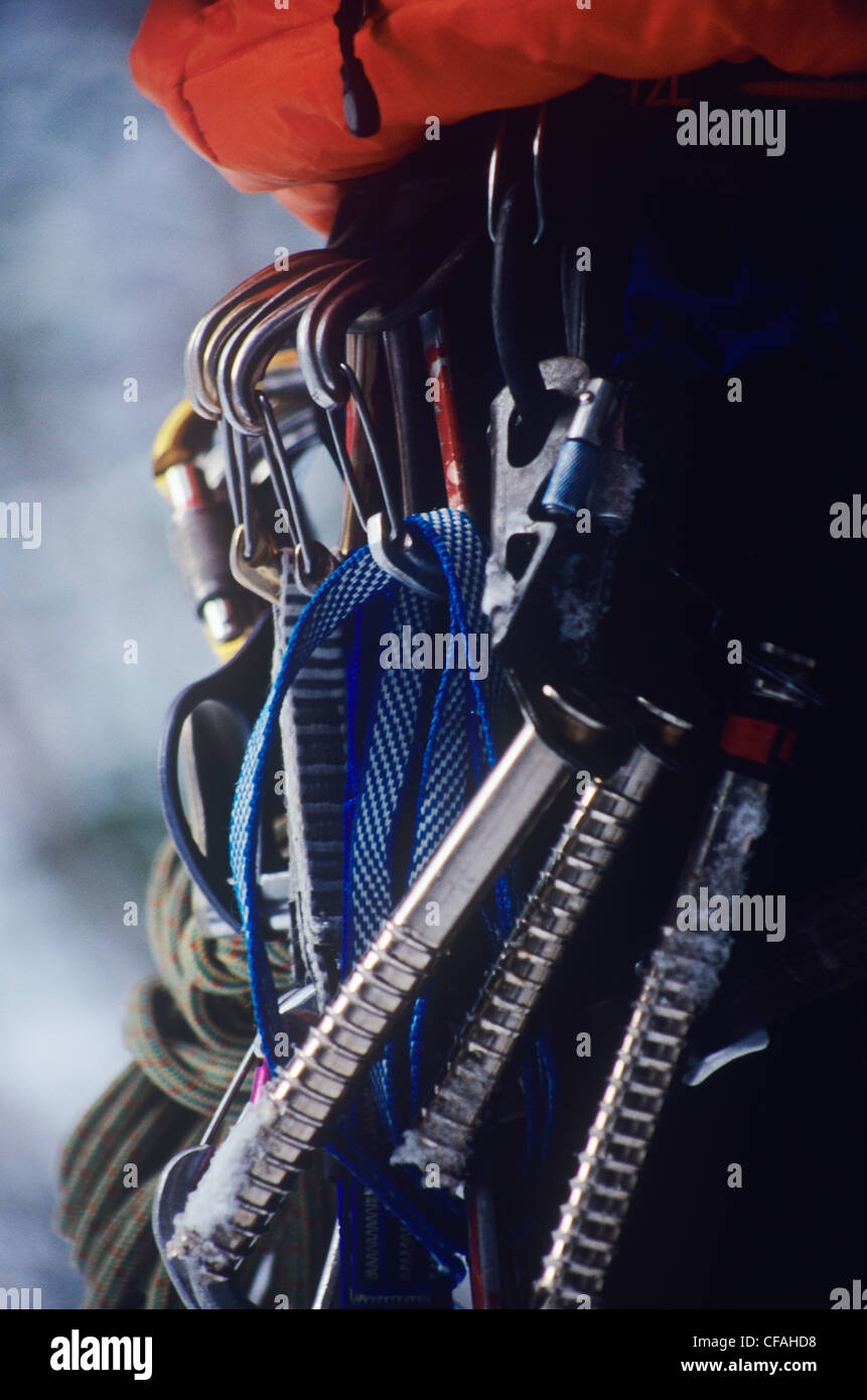 Rock climbing equipment, Canada Stock Photo Alamy