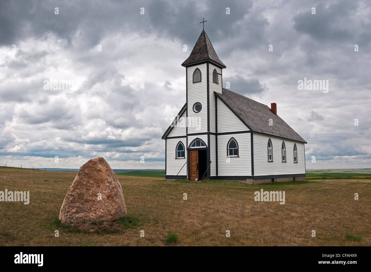 Abandoned, rural church, Southern Saskatchewan, Canada Stock Photo Alamy