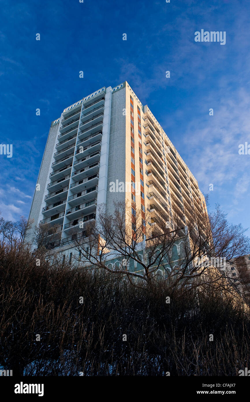 Apartment building, downtown Edmonton, Alberta, Canada Stock Photo Alamy