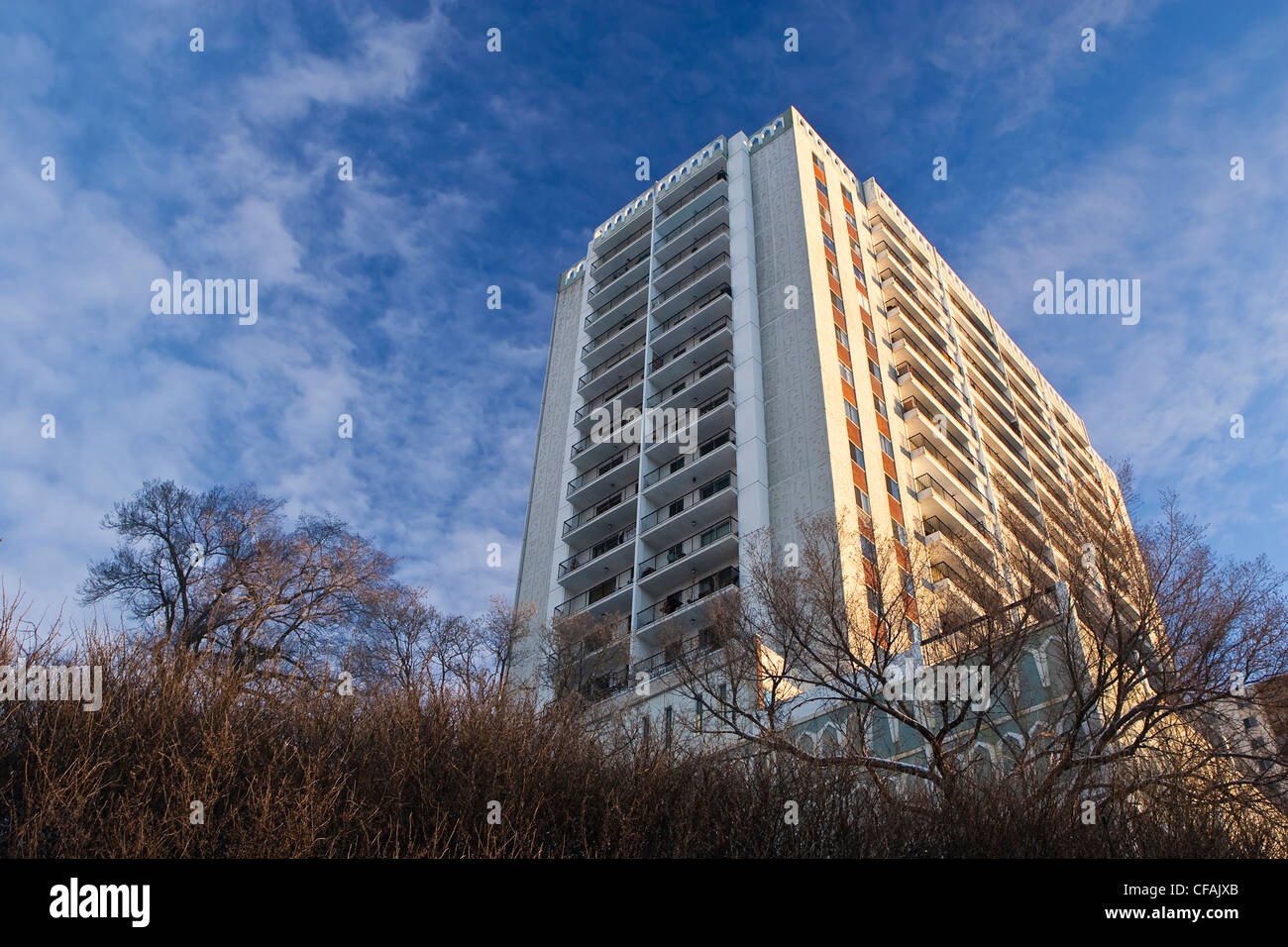 Apartment building, downtown Edmonton, Alberta, Canada Stock Photo Alamy