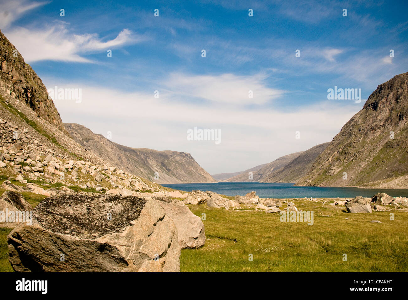 View from the end of Douglas Harbour, Wakeham Bay, Nunavik