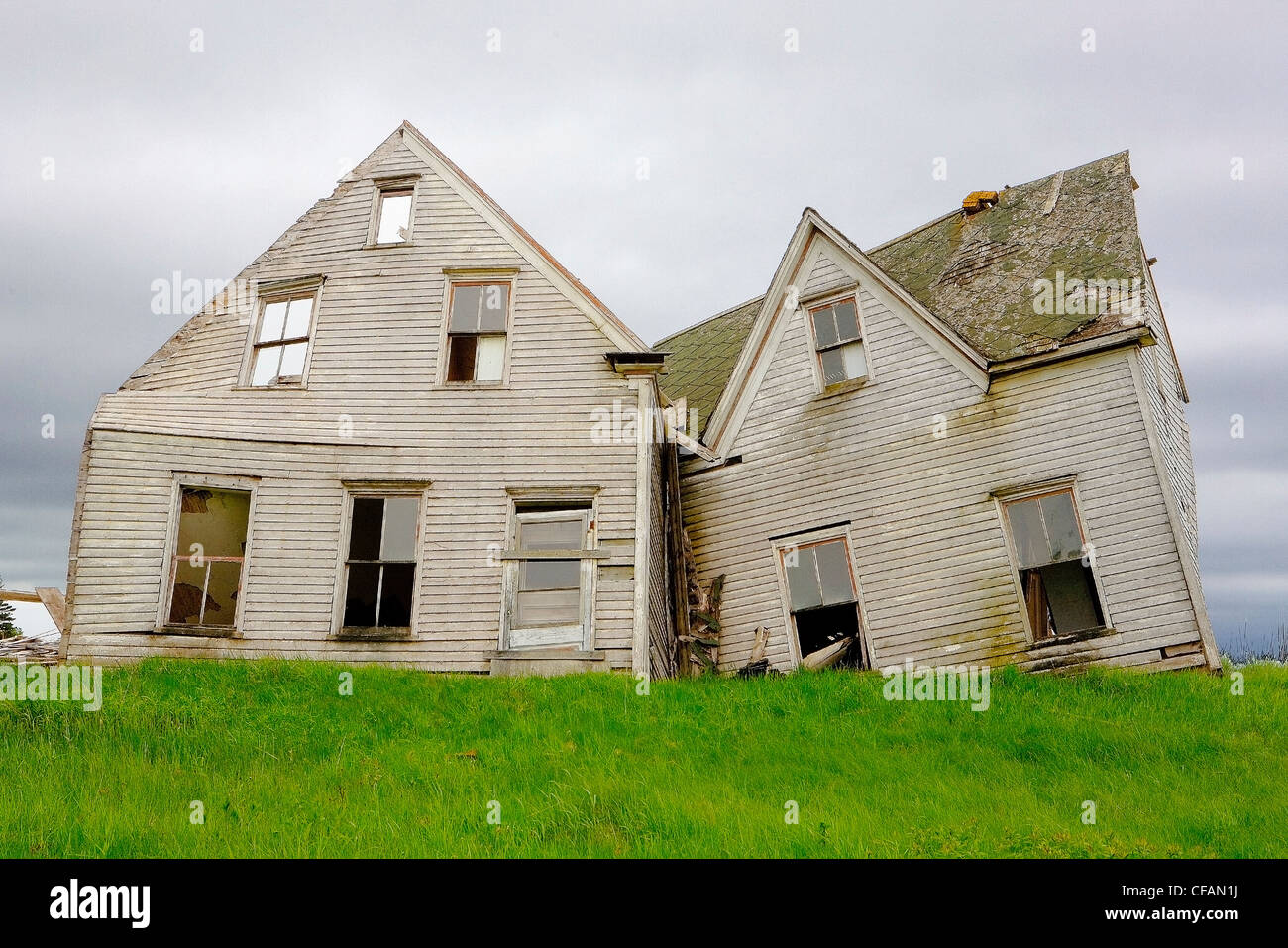 Collapsed and abandoned house, Kings County, Prince Edward Island