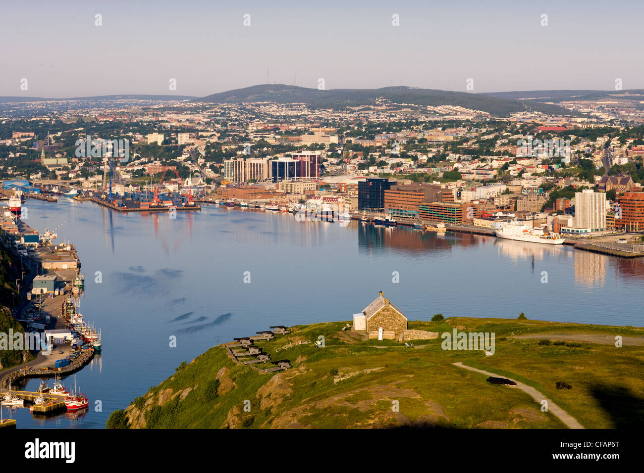 Barracks Queens Battery Signal Hill National Stock Photo Alamy