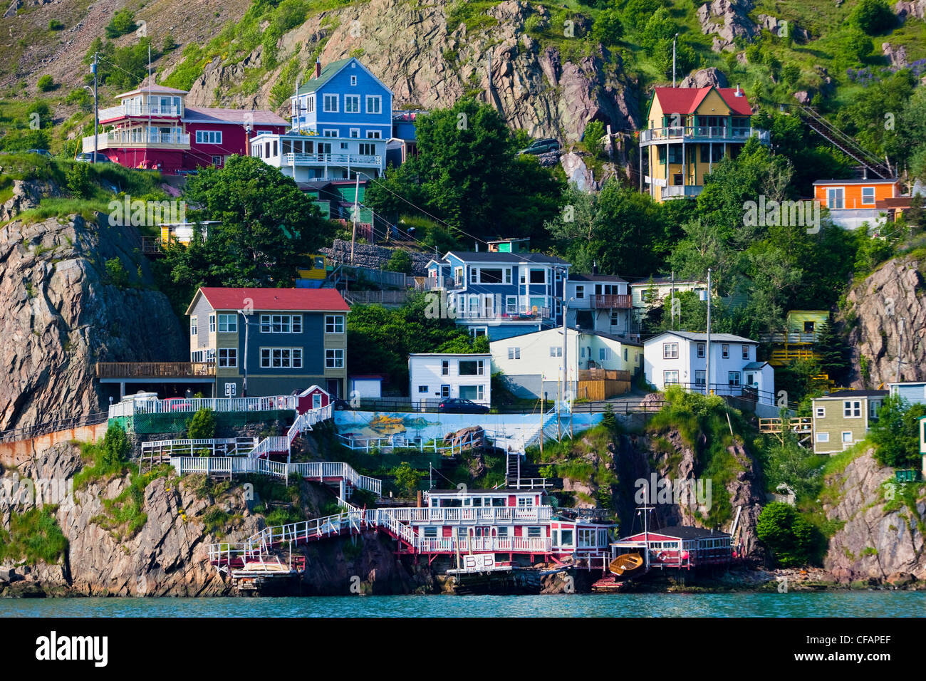 The Battery, St. John's Harbour, Newfoundland and Labrador, Canada. Stock Photo