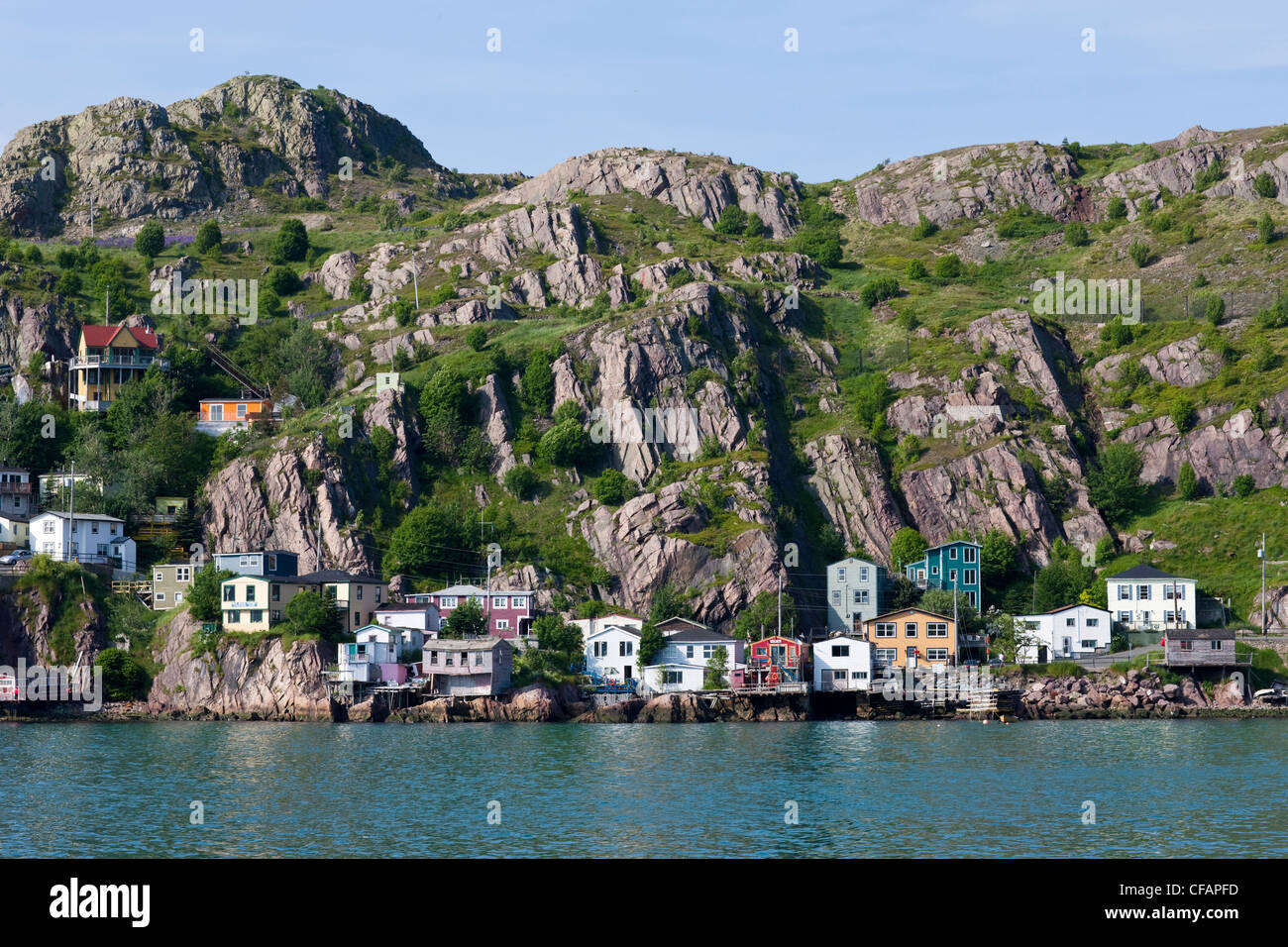 The Battery, St. John's Harbour, Newfoundland and Labrador, Canada. Stock Photo